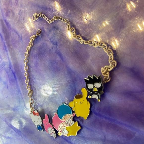 Sanrio Hello Kitty Enamel Pendants Maximalist Statement Necklace Women’s Adult - Picture 5 of 6